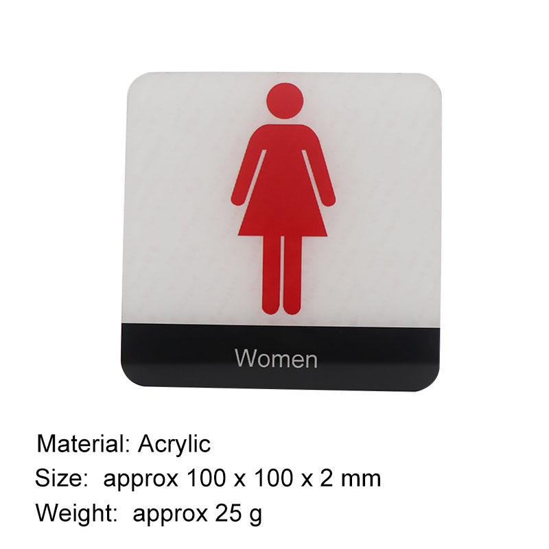 Male and Female Toilet Signage Sign Restroom Label WC Door Signs Men Women Bathroom Indicator for Mall Shops Cafe Home House