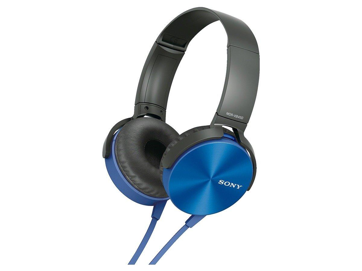 

Наушники SONY герметичные складные синие L MDR-XB450 MDR-XB450 синий
