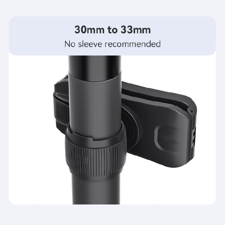 360 Grad drehbarer Selfie-Stick-Halter Rucksack-Clip-Halterung zur Befestigung an verschiedenen Gurten Größe