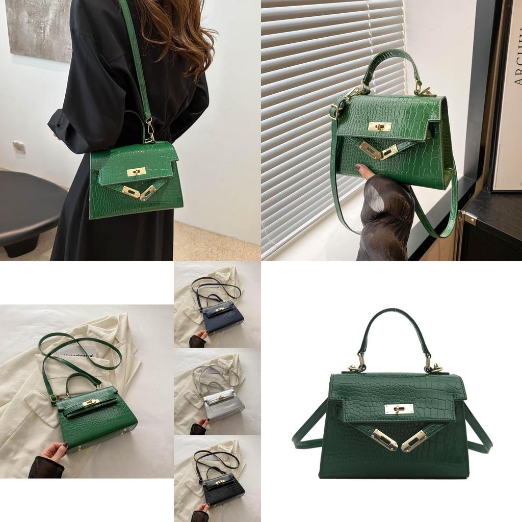 Trendy Summer 2024 Fashion Small Crossbody Bag Stylish Pu Leather Handbag For Daily Use In Black Blue Silver Green
