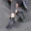 European and American Short Sleeved Women's Shoes 2024 New Design Sense Sports Sloping Heel Lace Up Women's Short Boots Trafza