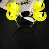 Luminous Headband Flashing Glow Hairhoop Light Up Hairband Star 3 Modes Cosplay Glowing Prop for Weddings Parties Holidays Dance Adults Kids