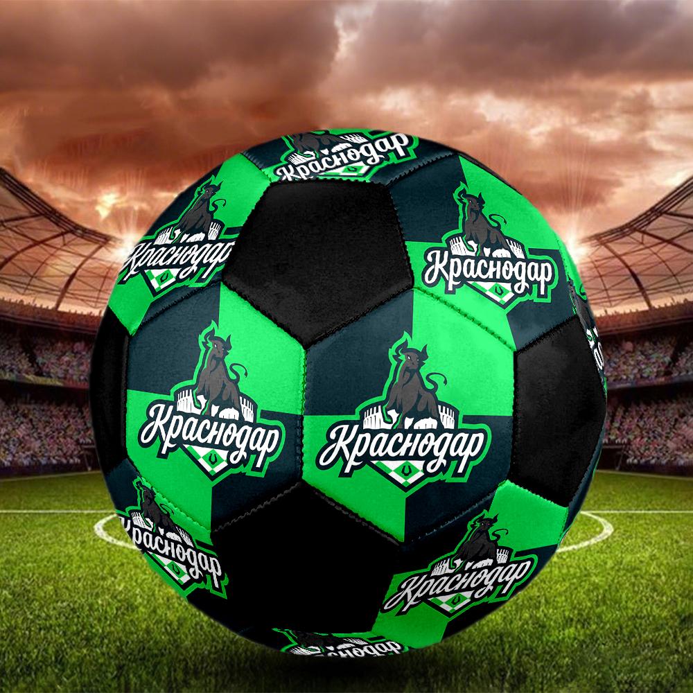 SIZE 5 FC Krasnodar Soccer Ball Colorful All Ages Machine Stitched PVC Competition Ready Durable High-Bounce