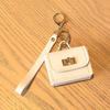 Keychain Pendant Mini Handbag Charm Key Chain with Versatile Hanging Buckle Wear-Resistant Imitation Leather