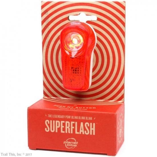 Planet Bike Superflash LED AAA Battery Bike Tail Light Blinky Flash Safety Light