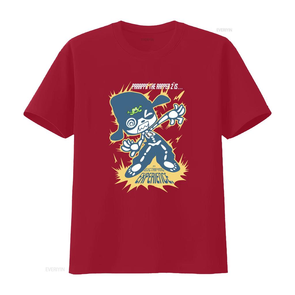 Parappa The Rapper 2 All Size T Shirt For Fan Electric Experience Design Perfect Fans Vintage Homme Stretched Stylish