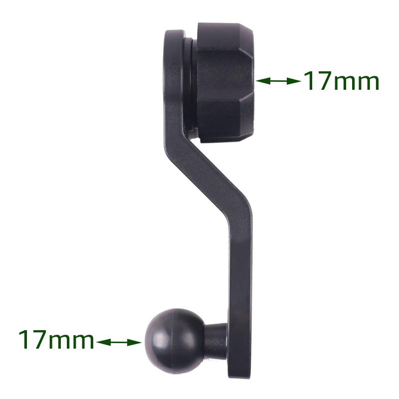 1Pcs 360 Degree Rotating Extender Arm 17Mm Ball Head Extension Rod Adapter For Car Air Vent Dashboard Phone Holder Gps Support
