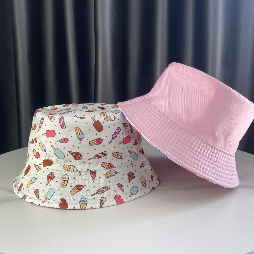 Thin Fisherman Cap Double Sided Outdoor Kid Sun Hat Cute Baby Bucket Hat