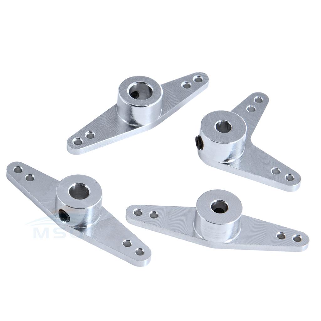 Rc Boat Alloy Rudder Steering Arm With 4/5/6mm Shaft Hole L Shaped Arm Straight Arm Boat Spare Parts