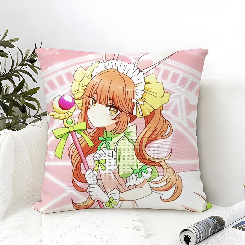 Cartoon Anime My dress up darling Movie Sticky Pillow Case linen pillow case sofa home decor cushion cover cushion cove