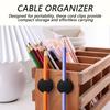 Silicone Cable Winder Simple Creative Cord Holders Desktop Wire Organizer Cord Clips Charger Cord Holder for Desk Car Home