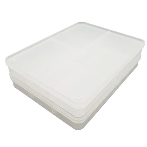 Plamo Improvement Committee plamokojo Sorting Tray for Plastic Models, Set of 2, Hobby Tool, PMKJ004W, Clear White