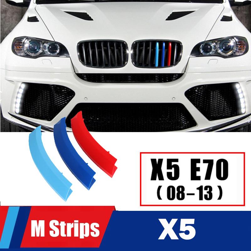 MLKK4 M Power Front Grille Trim Strips For BMW X1 X2 X3 X4 X5 X6 X7 F48 F49 E84 F39 F25 F26 G01 G02 F15 E70 G05 F16 E71 E72 G07 Z4 E89
