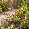 Rostfester Schneckenförmiger Gartenkunst Wetterfester Pflanzen-Schnecken-Pfahl Terrasse Veranda