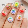 30Pcs Cute Mini Fruit Cherries,strawberry Cookies Nail Art Resin Designer Charms DIY Craft For Nail 3D Decorations Jewelry