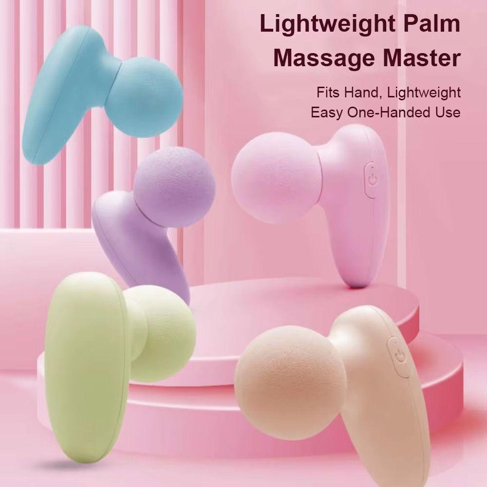 Portable Mini Fascia Massager Adjustables 6 Modes Deep Tissue Massage Device Wear Resistant Soft Massage Head