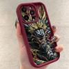 Luxury Loong Dragon Totem Phone Case For iPhone 16 15 14 13 12 Pro Max Mini 11 XS X XR 7 8 Plus Soft Silicone Shockproof Cover
