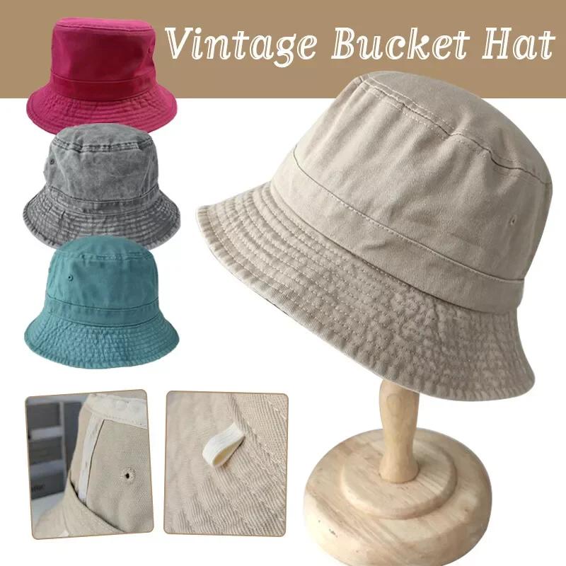 Korean Big Head Washed Denim Bucket Hats Men Cotton Sun Hat Plus Size 64Cm Oversize Bob Panama Unisex Big Size Fisherman Cap