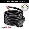 13 Pin Plug Pre-Wired for Trailer Caravans 3 Metres Cable Extension Connector