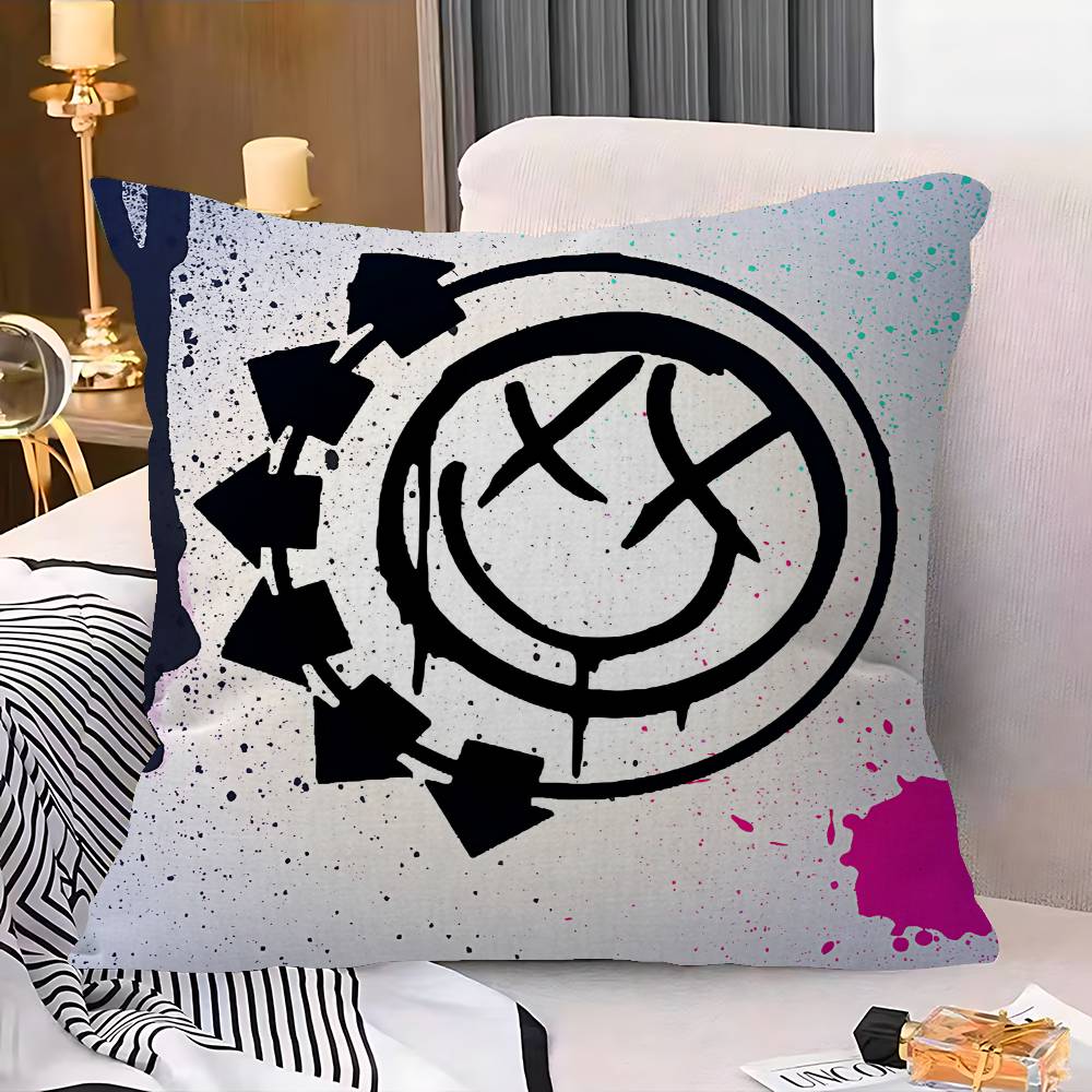 Famous Punk Band Blink-182 Personalized Pillow Cover Kids Bedroom Wild Party Decor Pillowcase Kid Birthday Shower Gift