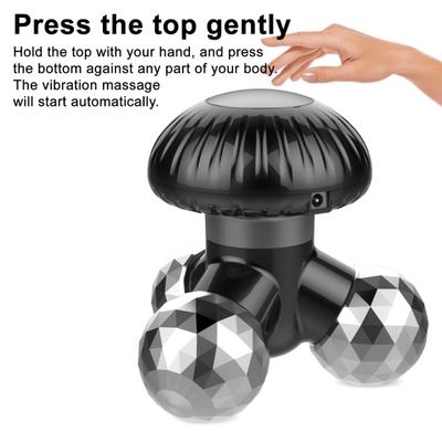 USB Rechargeable Mini Massager Handheld Vibration Therapy for Neck & Shoulders Portable Pain Relief Device
