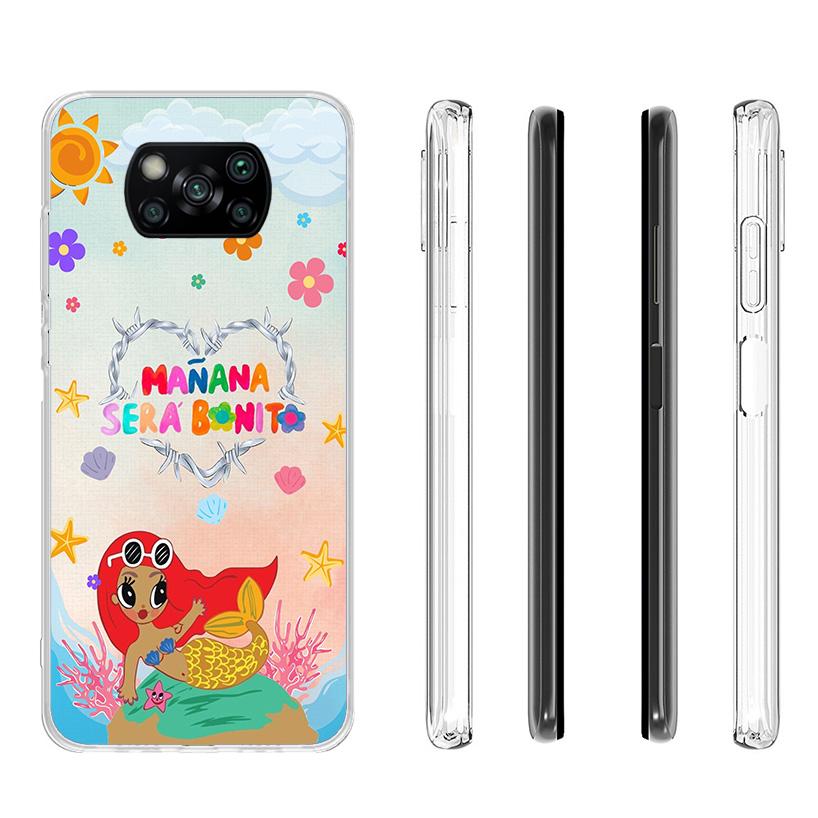 Karolg M-Manana Sera B-Bonito Phone Case For Xiaomi Poco X7 X6 X5 Pro F7 Ultra Redmi 15C 15 13 13C 12 12C 10 10A 10C 9 9A 9C 9T