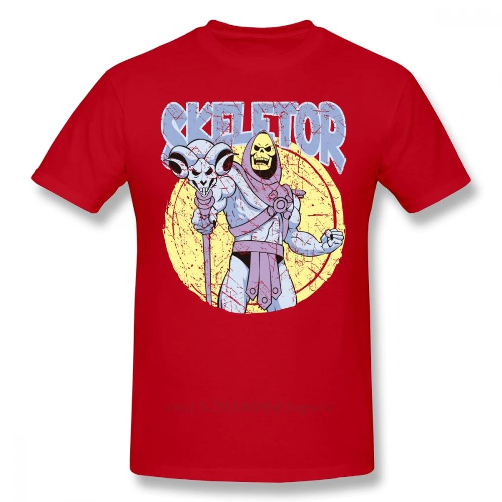 SKELETOR T-shirt SKELETOR T-shirt Korte Mouw Grappig T-shirt Grafisch Mannen Strand Katoenen T-shirt Jongens Punk Designer Streetwear