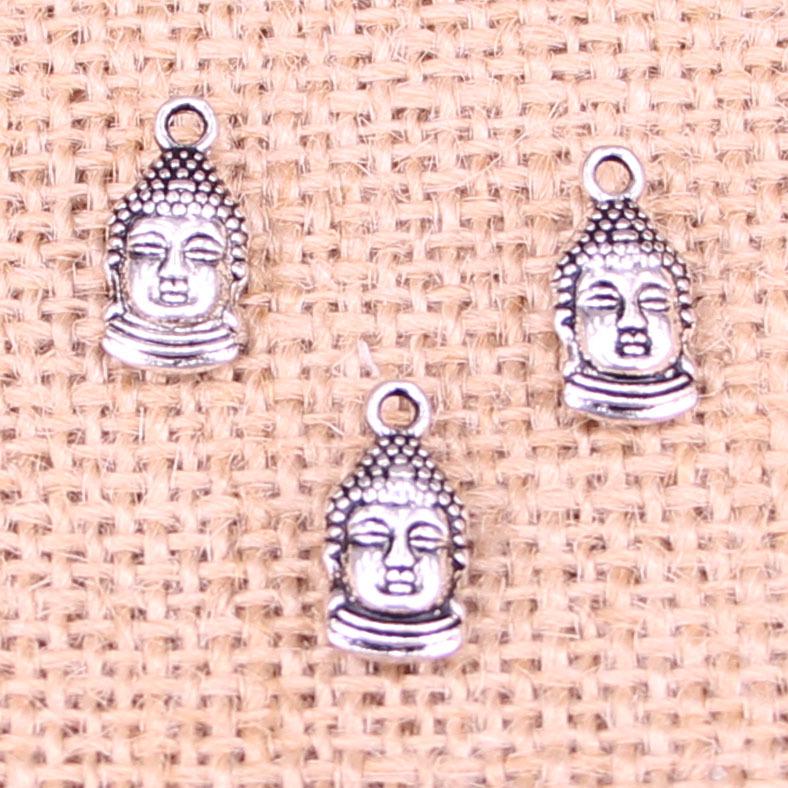 

Buddha Head Pendant 16x8mm Antique Silver Jewelry Accessories
