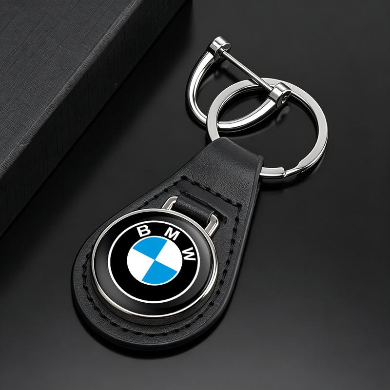 BMW M E46 E60 Leather Car logo Key Ring Pendant Metal Alloy Keychain BMW 1 2 3 4 5 7 Series X3 X4 X5 X6 X7 F10 F20 F30 G20 G30 F15 F16 A1