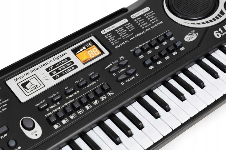 Keyboard Pianino Dla Dzieci Z Mikrofonem + Zasilacz
