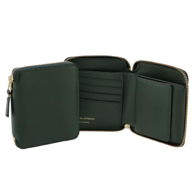 

des Wallet CLASSIC LEATHER LINE Круглый кошелек на молнии BOTTLE GREEN [COMME GARÇONS] Мужской SA2100-0001-0014 [Товар]