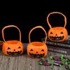 Trick or Treat Pumpkin Candy Bucket Gifts Pouch Stuffed Cotton Tote Bags Halloween Candy Bag  Kids