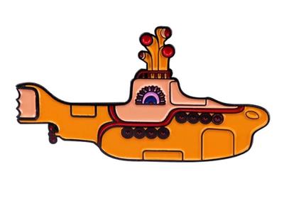 The Beatles Yellow Submarine Pin Badge Size 4cm X (approx.) 2.3cm
