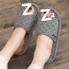 Cloth bottom slippers couple fresh and versatile home indoor silent silent does not hurt the wooden floor men's and women's four seasons
