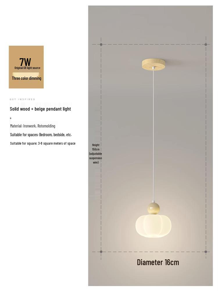 Cream Pumpkin Style Wall Lamp - Warm & Romantic Lighting for Bedroom, Living Room, or Aisle