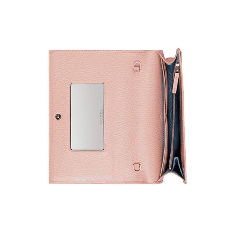 Gucci GG Marmont Series Mini Leather Chain Wallet Shoulder Bag Women shoulder bag Light-Pink 497985-17WFF-5909