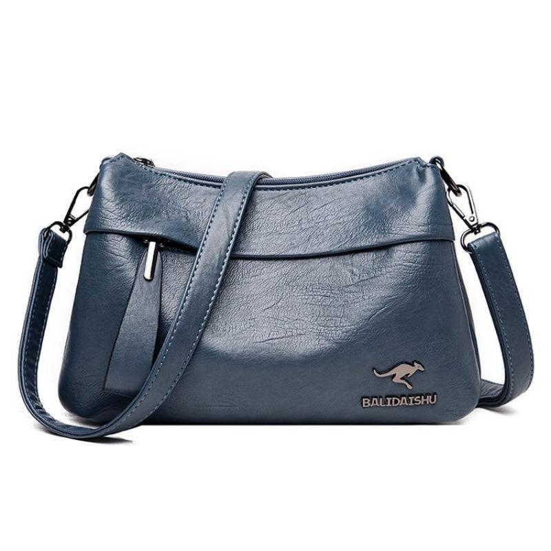 

Luxury Designer Soft Leather Shoulder Crossbody Bags for Women 2026 Small Handbags and Purses High Quality Female Messenger Bag синий