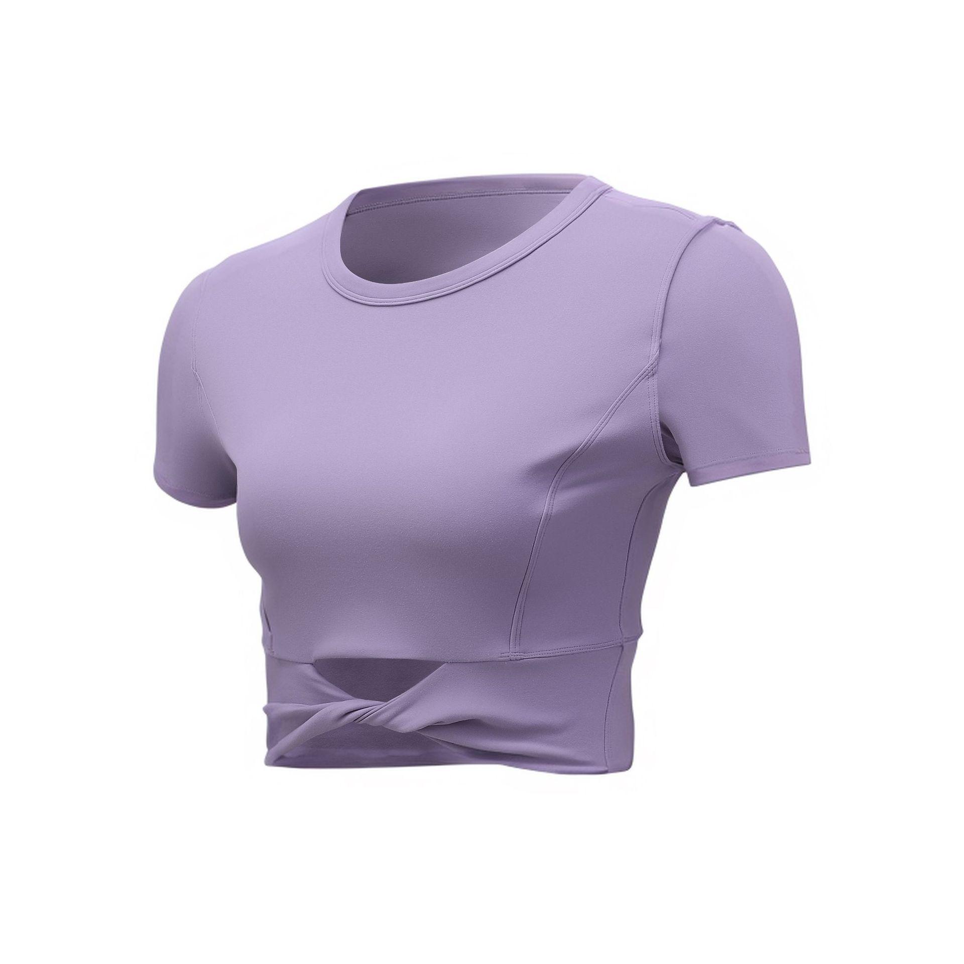 

Женский топ для йоги с коротким рукавом облегающего кроя в стиле Лулу - Летний твист Small