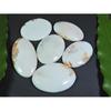 257Cts. Natural White Scolecite Oval Cabochon Loose Gemstone 5 Pcs Lot A-284
