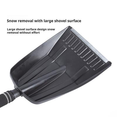 Car Snow Shovel Adjustable Length Foldable Emergency Snow Shovel for Car Portable Snow Shovel for Driveway Camping Garden Mud And Snowman