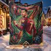 Cristiano Ronaldo Pattern Blanket for Home Decoration, Bed, Sofa, Car Travel, Camping, Suitable for All Seasons, Birthday Christmas Gift