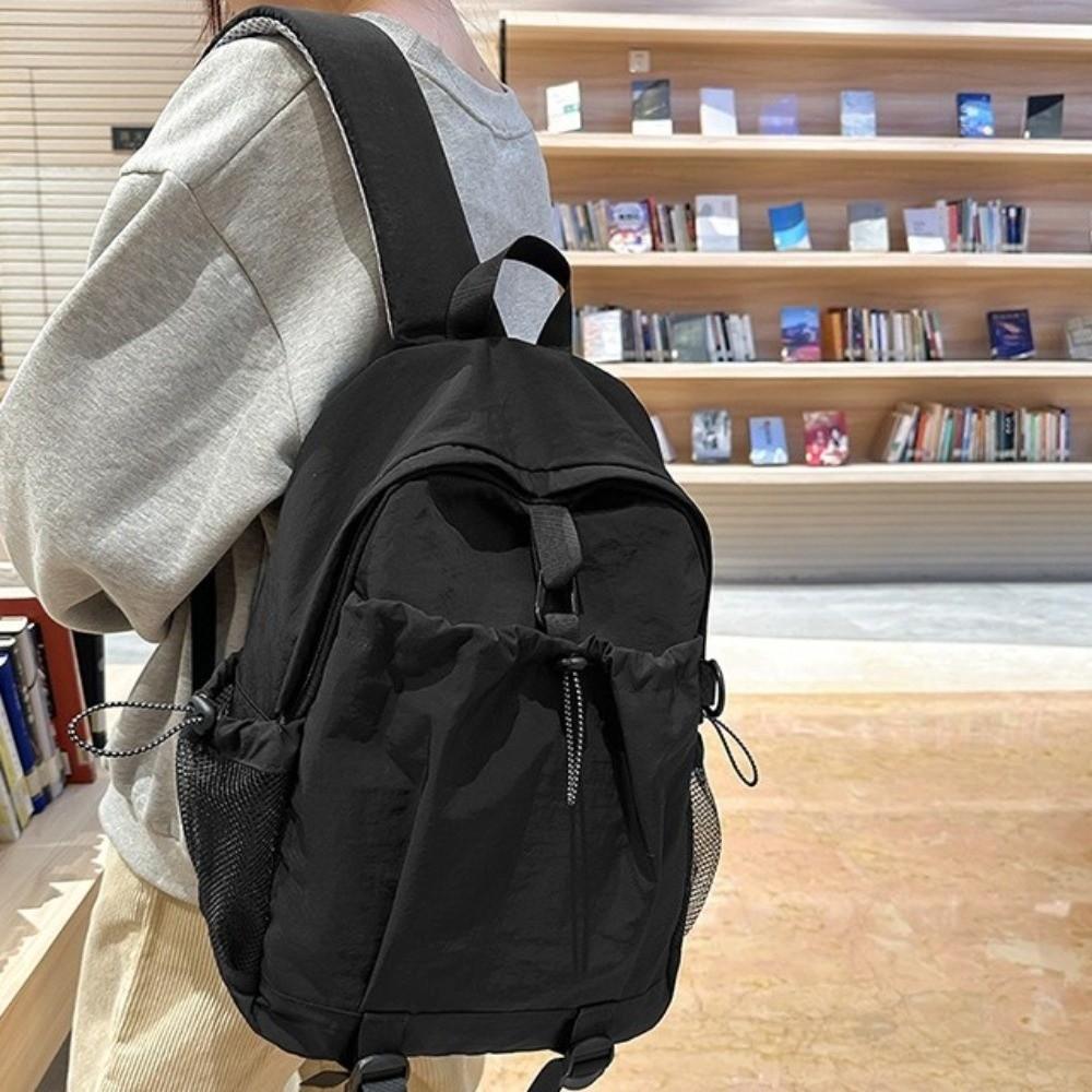 Fashion Multi-pocket Shoulders Backpack Adjustable Strap Large Capacity Travel Rucksack Casual Versatile Student Knapsacks