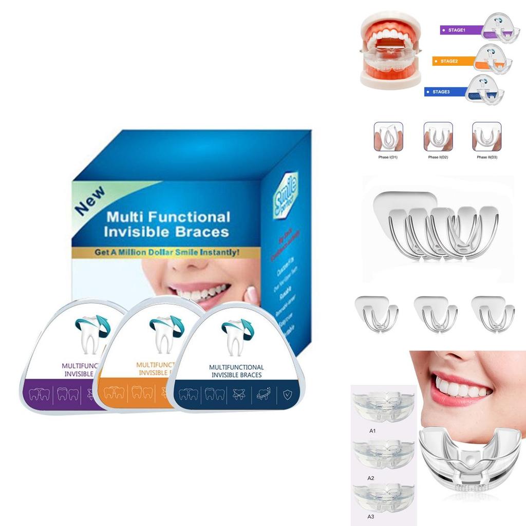Riporta il Tuo Sorriso Sicuro Con il Set di Allineatori Dentali Invisibili a 3 Fasi