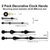 Wall Clock Repair Parts Set High Torque Clock Movement with 2 Pack Long Hands and Mounting Hook for Clock Replacement