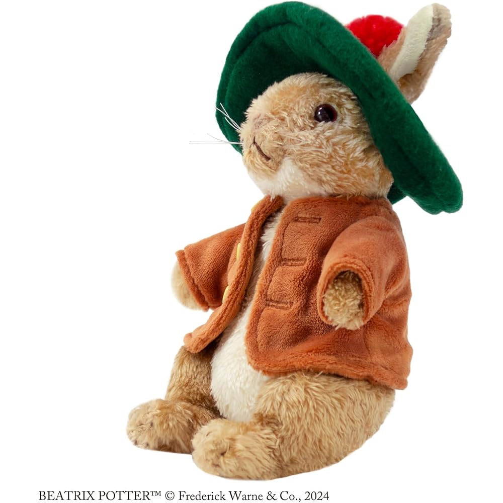 Yoshitoku Peter Rabbit Natural Series Benjamin Bunny Plush Toy 21cm
