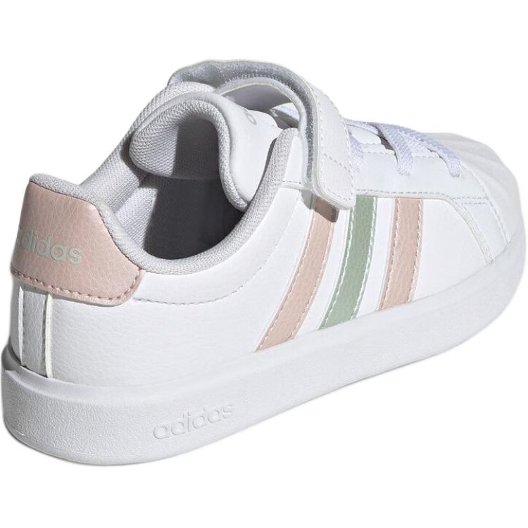 Adidas Street Talk El C Comfortable Fashion Low Top Skate Shoes Kids Sneakers White JQ6888