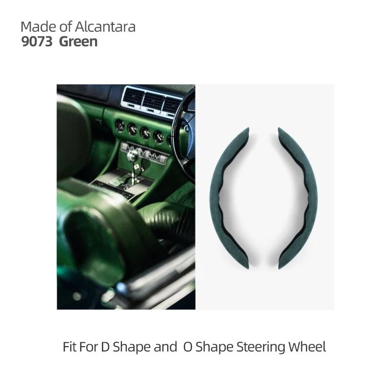 For BMW E60 E70 E71 X5 X6 G20 G22 G07 i4 G29 X3 F30 F31 F35 F34 Made of Alcantara Warp Car Steering Wheel Cover 38cm Accessories