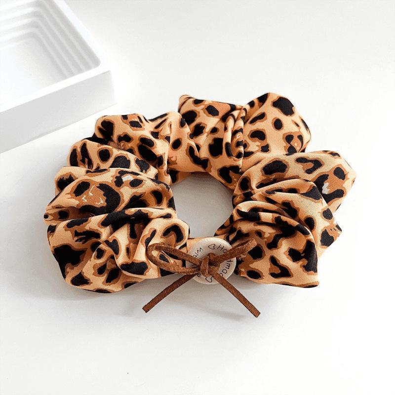 

Корейская резинка для волос с леопардовым принтом и бантом - Женская роскошная повязка для волос на лето