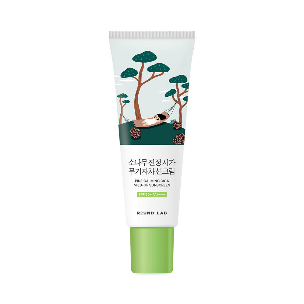 Round Lab Pine Calming Cica Mineral Sunscreen SPF50+ PA++++ Soothing UV Protection 40ml