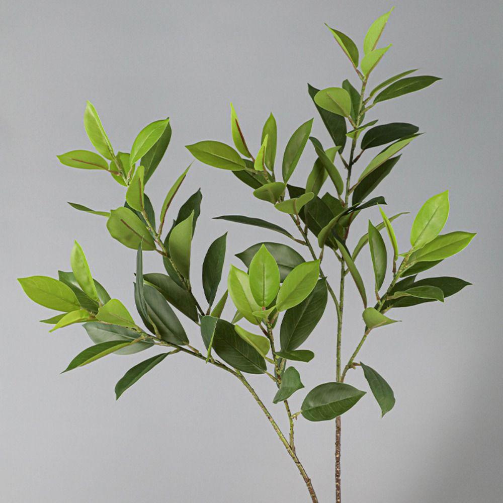 Large Artificial Ilex Chinensis Real Touch Pachira Branches  Home Living Room Decor